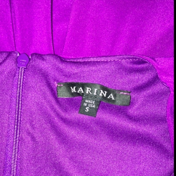 NWT NORDSTROM MARINA ONYX NITE RUCHED WRAP DRESS - Picture 9 of 10